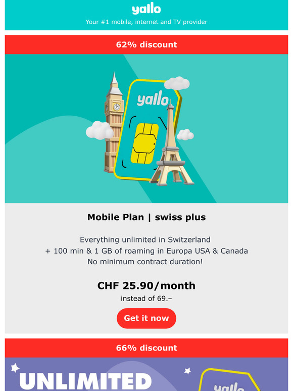 Last chance: Plans starting at CHF 25.90 🤑