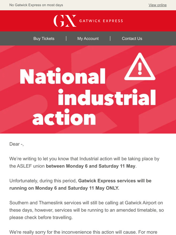 ⚠ Important information about upcoming industrial action ⚠