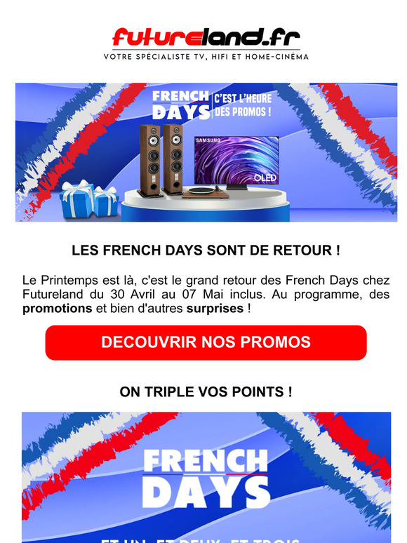 French Days de Printemps : découvrez nos offres et triplez vos points fidélités !