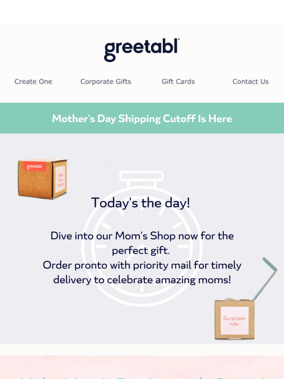 🌸 Hurry, last chance to ship for Mother's Day!