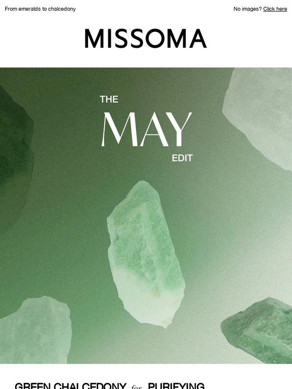 Missoma: Be seen in green with May's birthstones | Milled