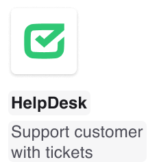 HelpDesk: Support customers by tickets