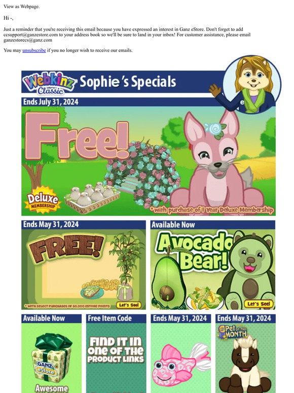 Get a Free Sweet Spring Fox!
