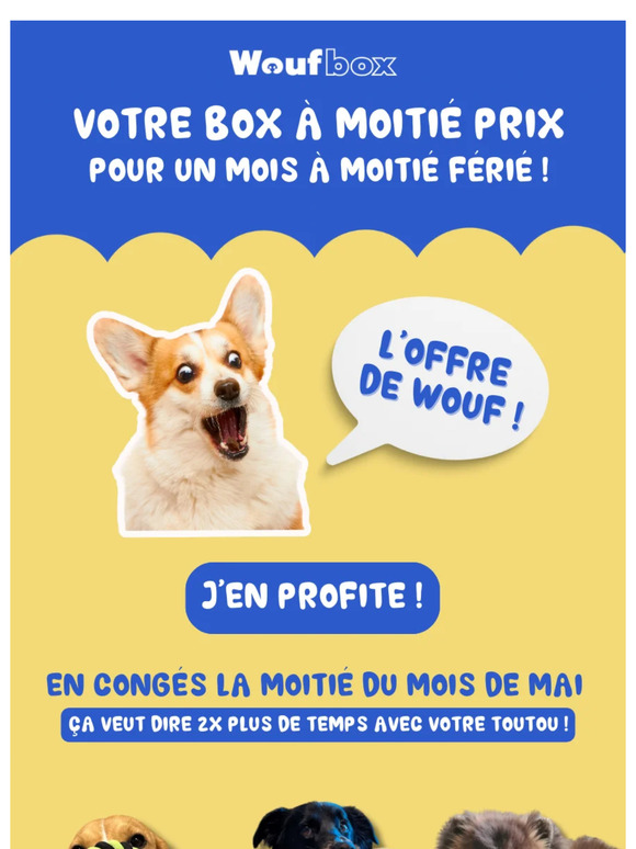 😱 -50% sur votre première box !