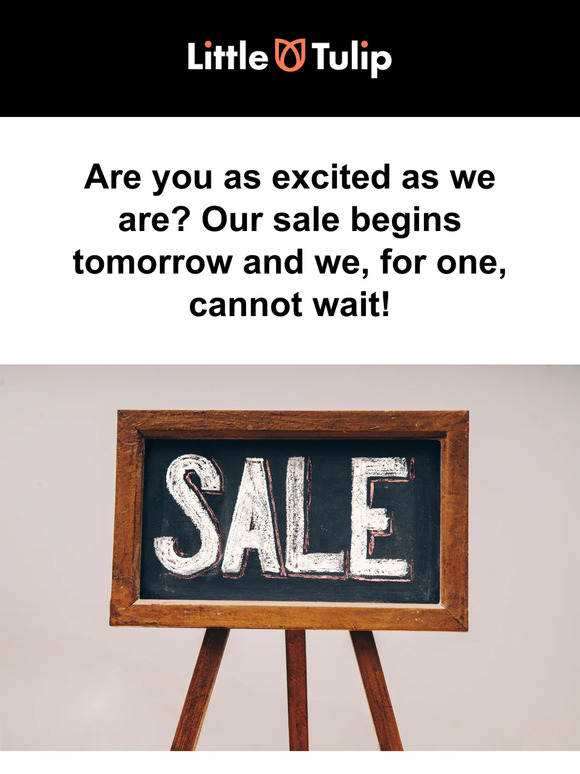 1 more sleep to go! Our Bank Holiday Sale is only 1 day away!