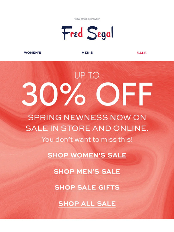 Spring Newness Now on SALE