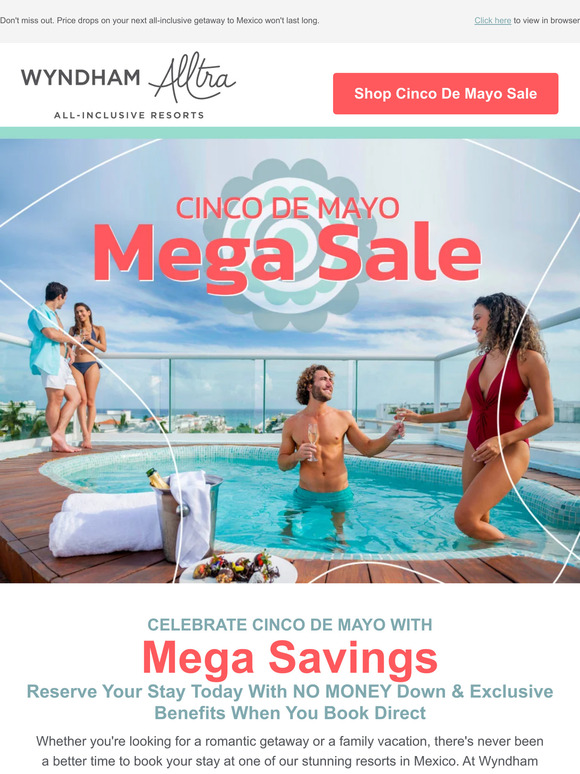 Playa Hotels & Resorts 🎉🌮 Celebrate Cinco de Mayo With MEGA Savings! Milled