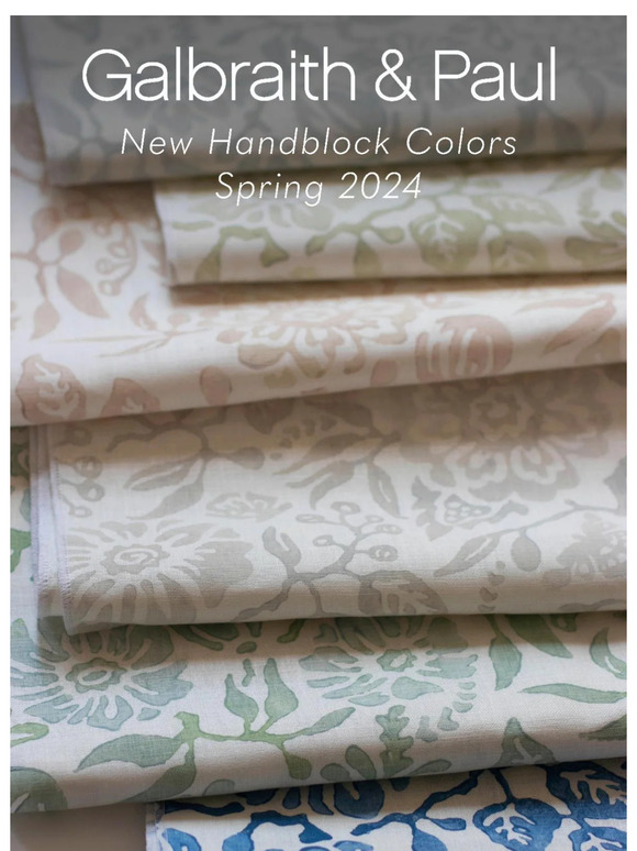 New Handblock Colorways!
