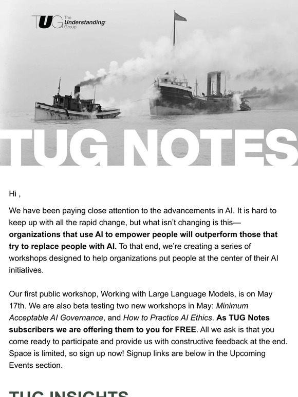 May TUG Notes - AI Ethics & Governance
