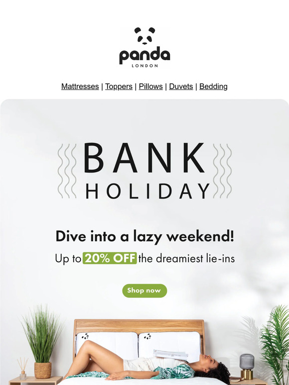 Your Exclusive May Bank Holiday Offer 🐼