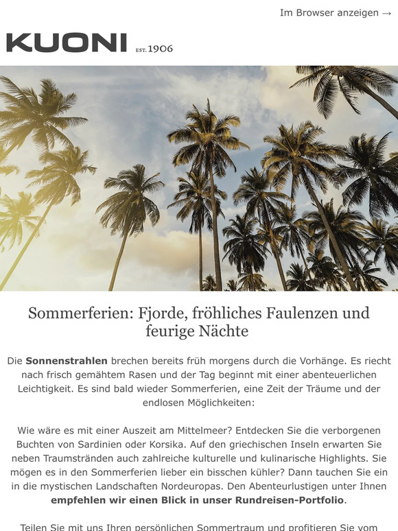 Unvergessliche Ferienerlebnisse für den Sommer