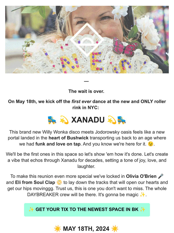 Venue Revealed: XANADU! 5.18 🛼 ✨