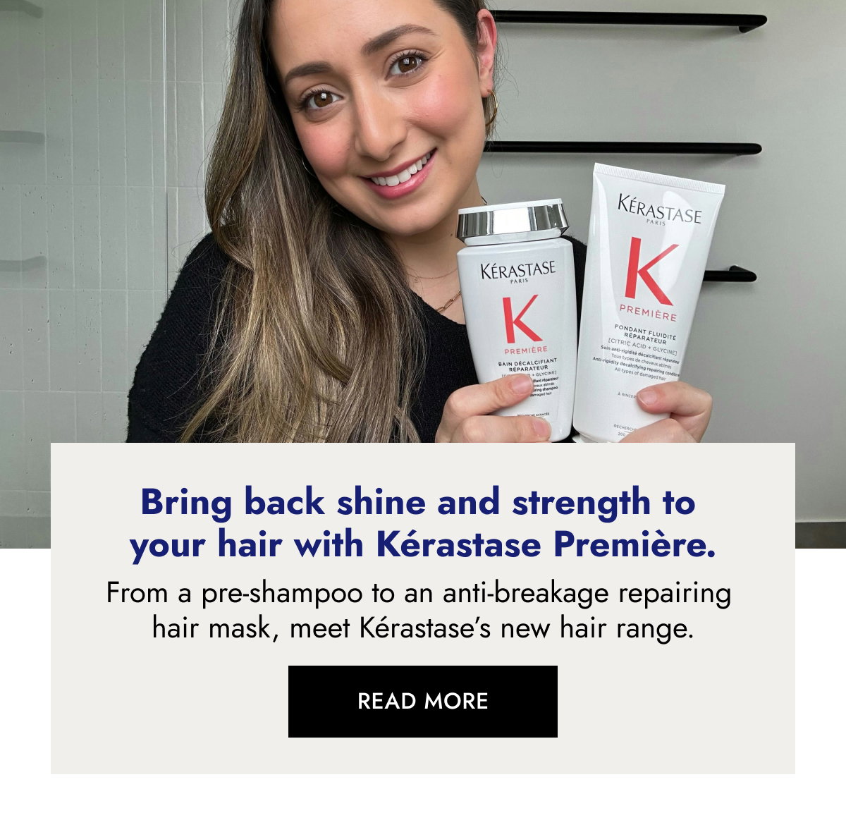 Bring back shine and strength to your hair with Kérastase Première.
