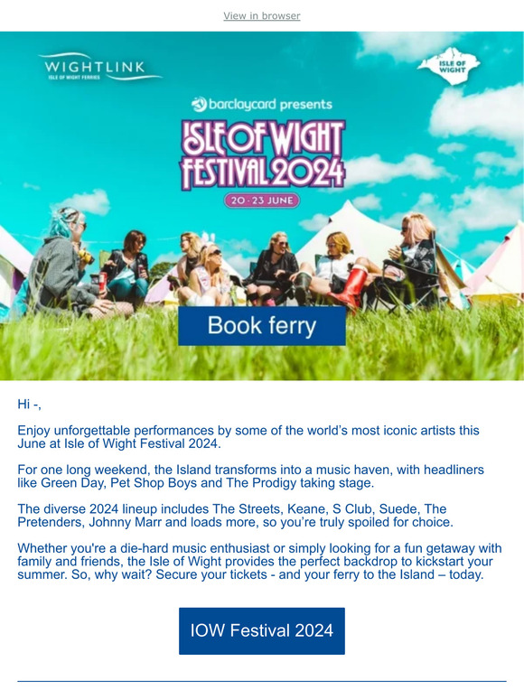 🎤️ Green Day, Pet Shop Boys, The Prodigy…