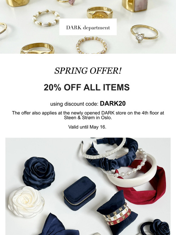 20% Off All Items!