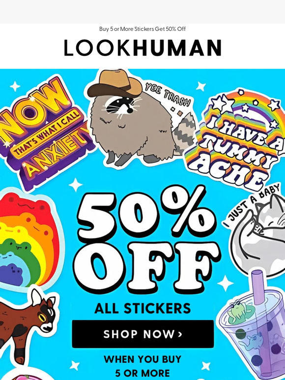 Buy 5 Get 50% Off 🎉