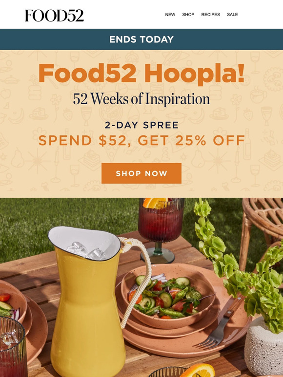 Food52 Email Newsletters Shop Sales, Discounts, and Coupon Codes