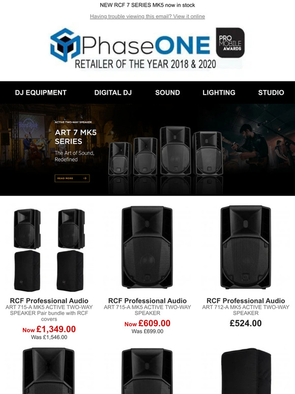 NEW RCF 7 SERIES MK5 now in stock