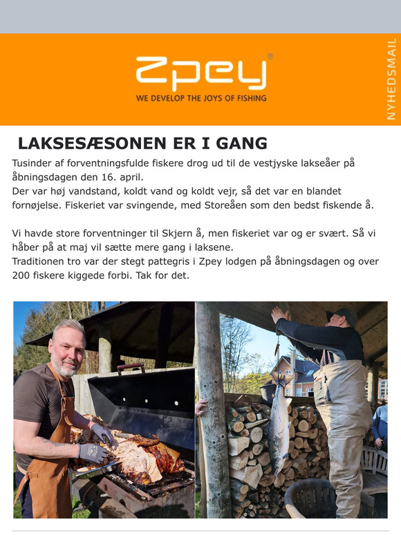 Lakse sæsonen er i gang - brug det rigtige grej i maj