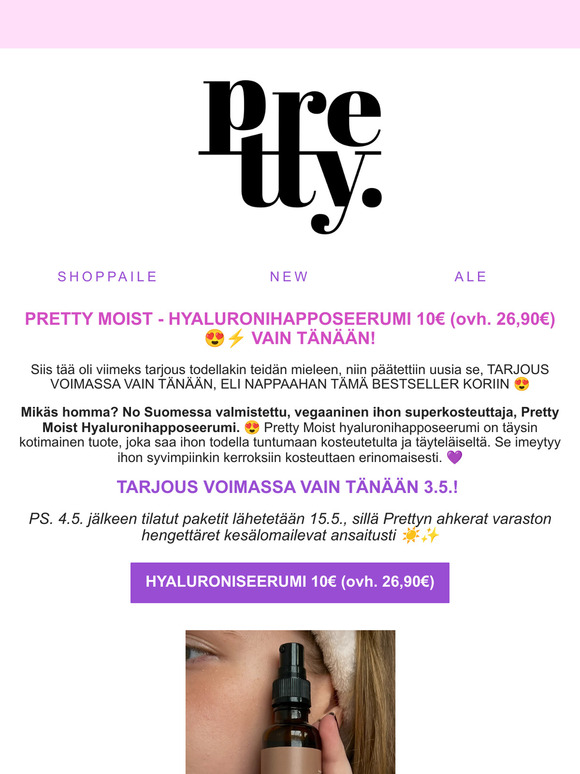 HYALURONIHAPPOSEERUMI 10€ (ovh. 26,90€)