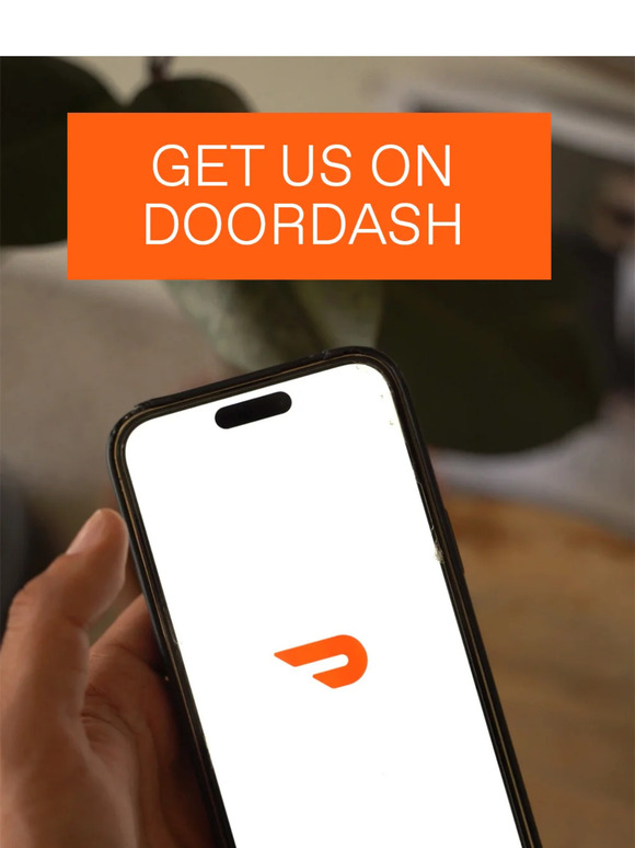We're now on Doordash