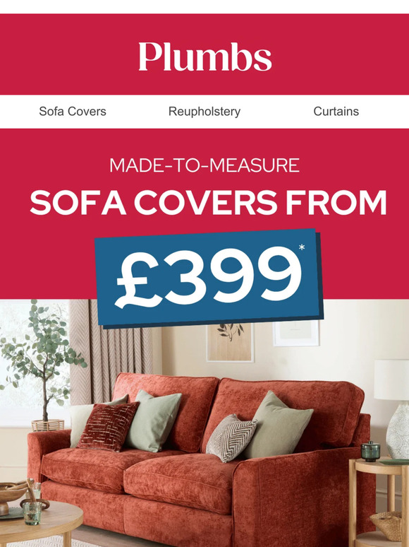 Sofa covers from £399 when you book this weekend!