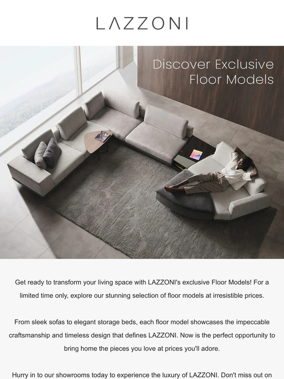 Limited-Time Deals on Floor Models!