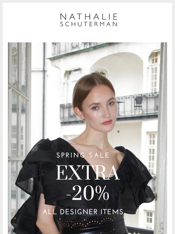 Extra -20% off all designer items 💫