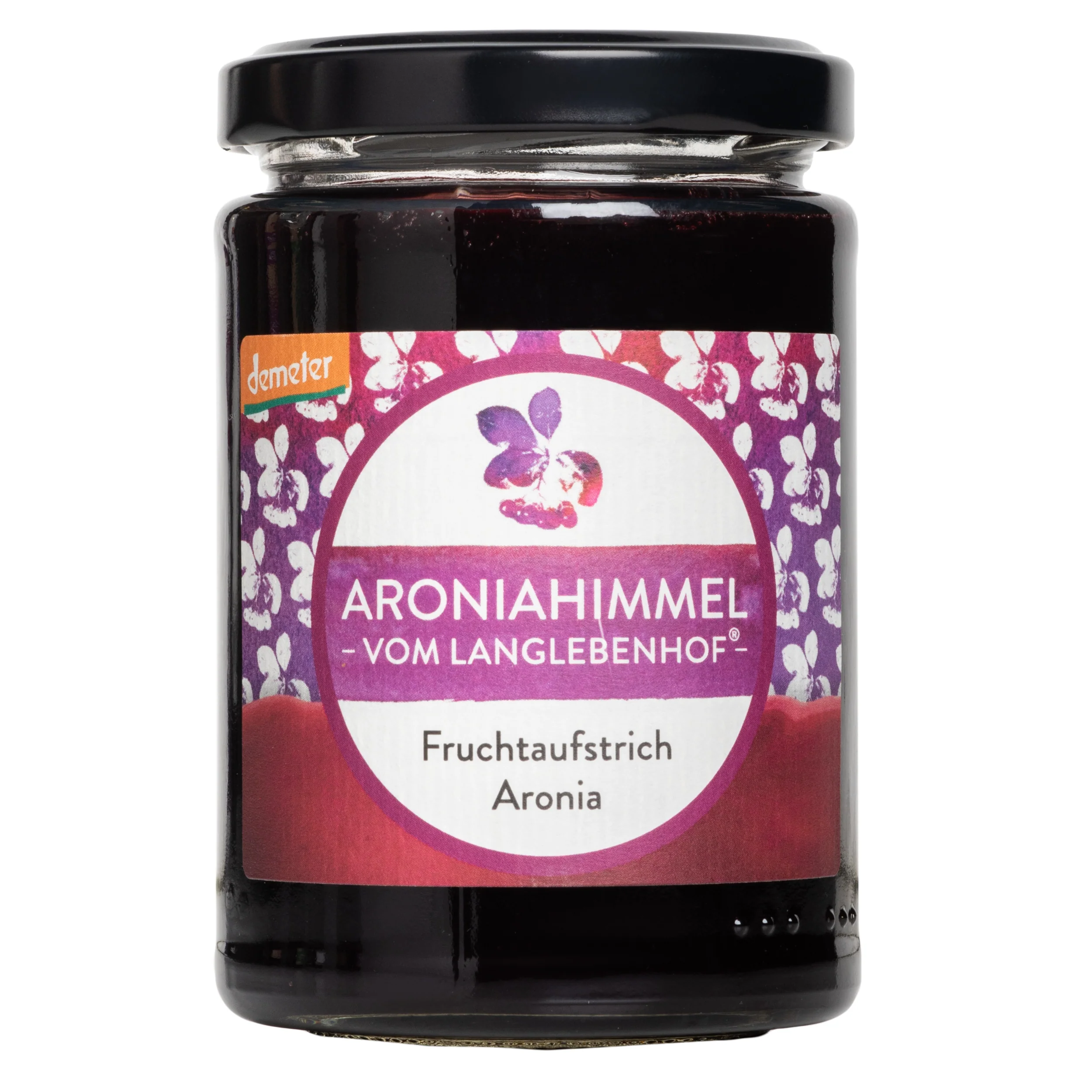 Image of Aronia Fruchtaufstrich "ARONIAHIMMEL", Demeter, 200g Glas, Vegan