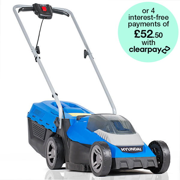 Hyundai 12.6'' / 32cm 40V Cordless Lawnmower Rear Roller 2.5Ah Li-Ion Battery Powered | HYM40LI330P