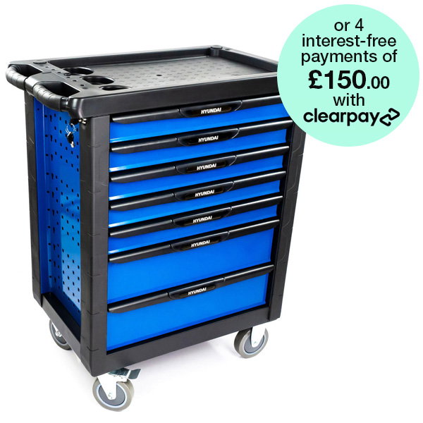 Hyundai Tool Chest 175 Piece 7 Drawer Castor Mounted Roller Cabinet | HYTC9006