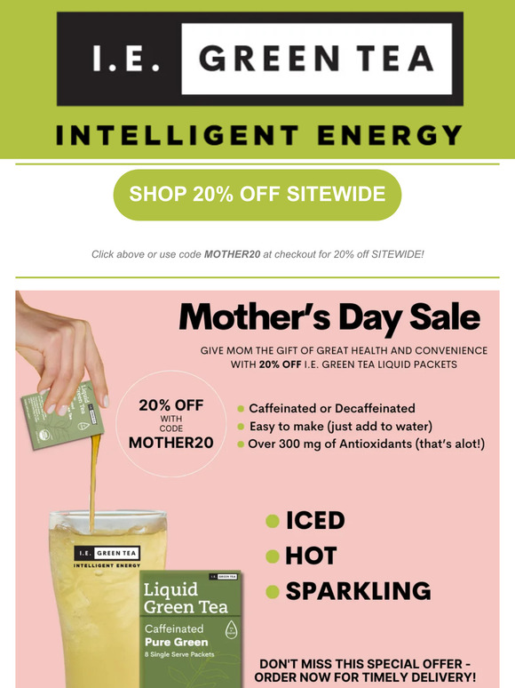 Mother's Day Sale - 20% OFF!