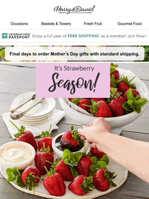 Harry & David Email Newsletters Shop Sales, Discounts, and Coupon Codes