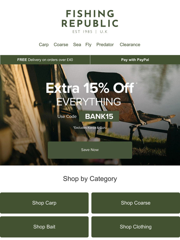 Get an Extra 15% Off
