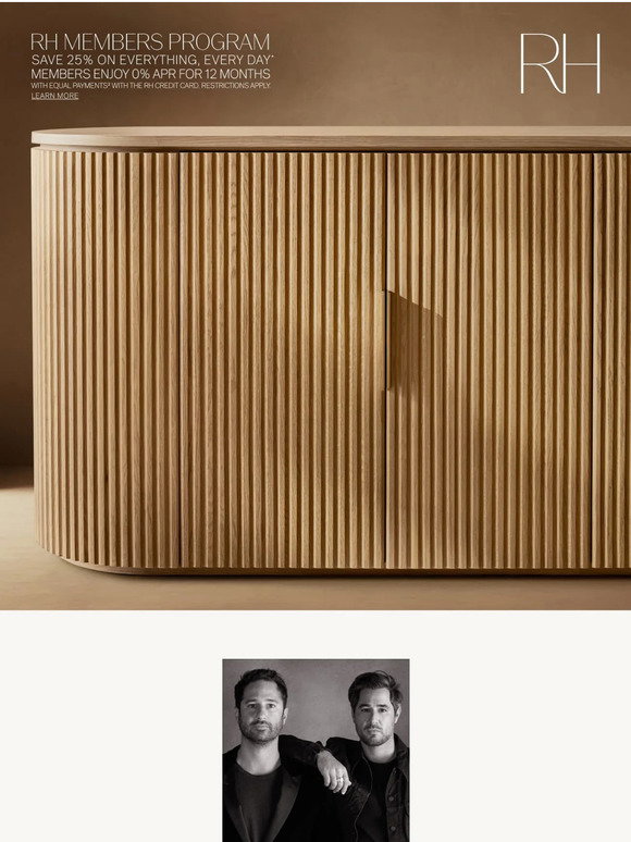 Restoration Hardware: The Byron Collection. Handcrafted of Reeded ...