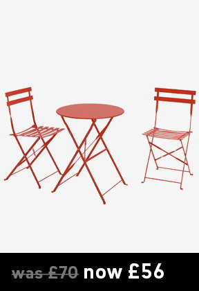 Habitat Eve 2 Seater Folding Metal Garden Bistro Set