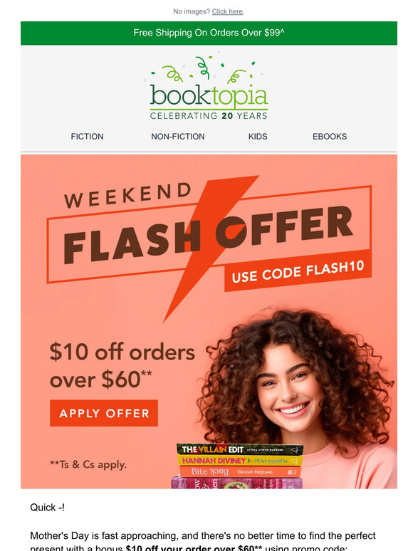 Your $10 Off Ends Tonight, —!