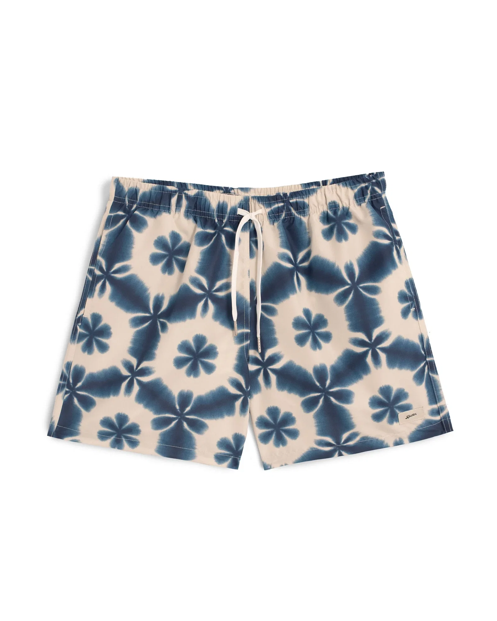 Image of Navy Garden Shibori Swim Trunk