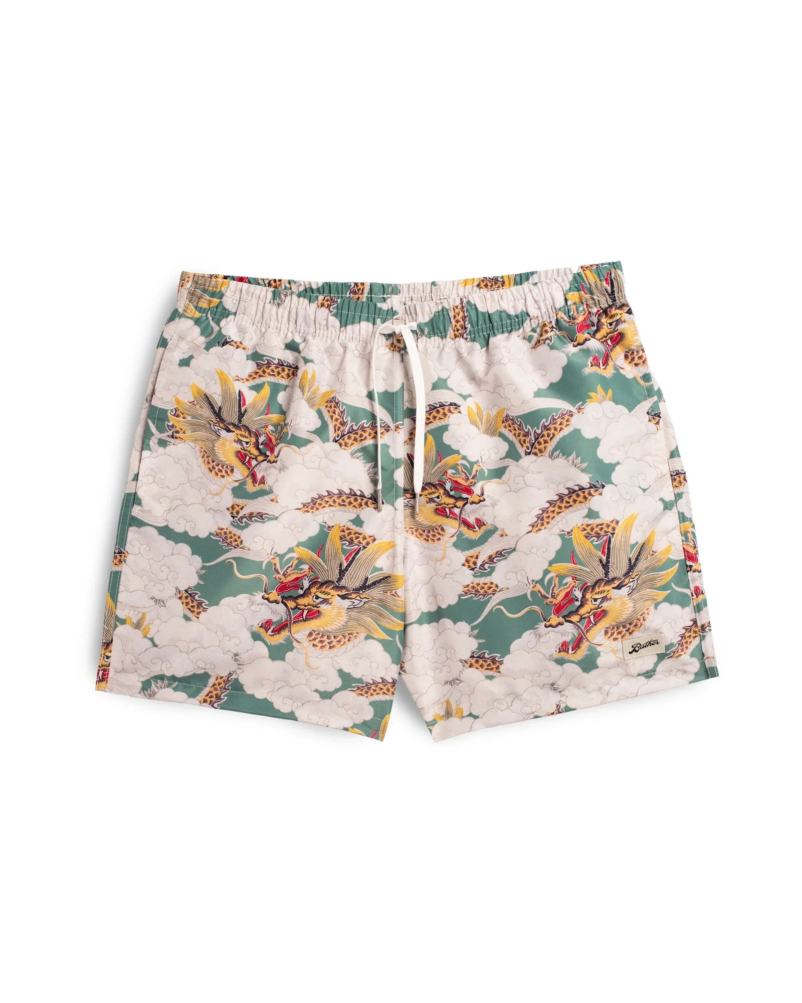 Image of Green Above The Clouds Swim Trunk