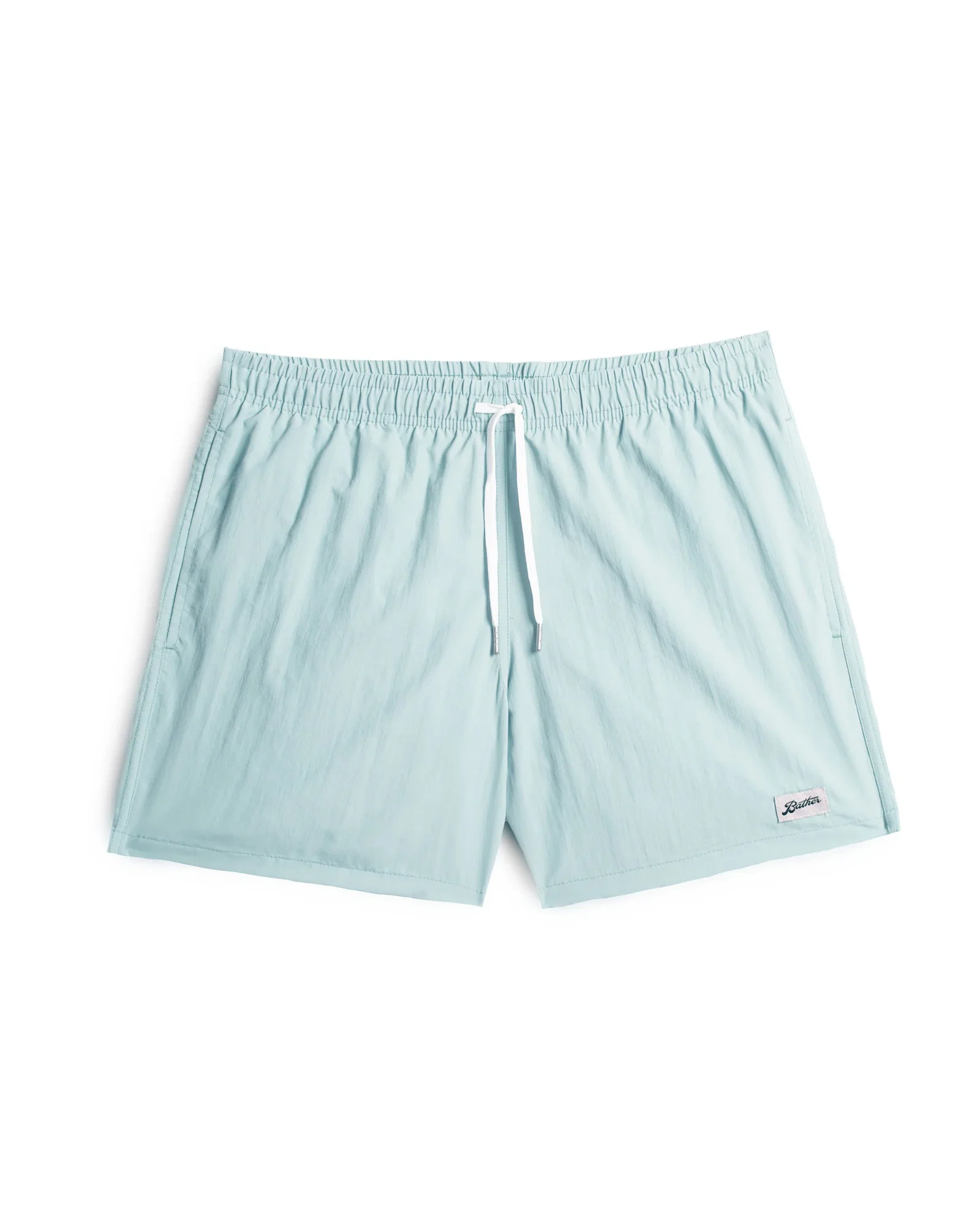 Image of Solid Baby Blue Swim Trunk