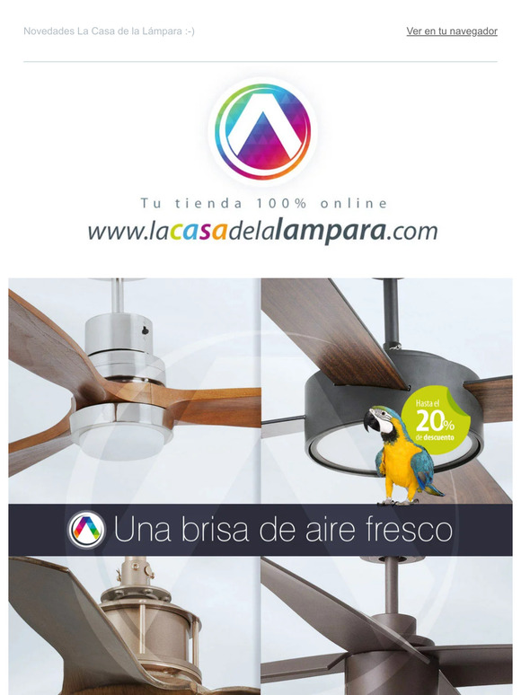 ¡OFERTAS en ventiladores de techo! 😊