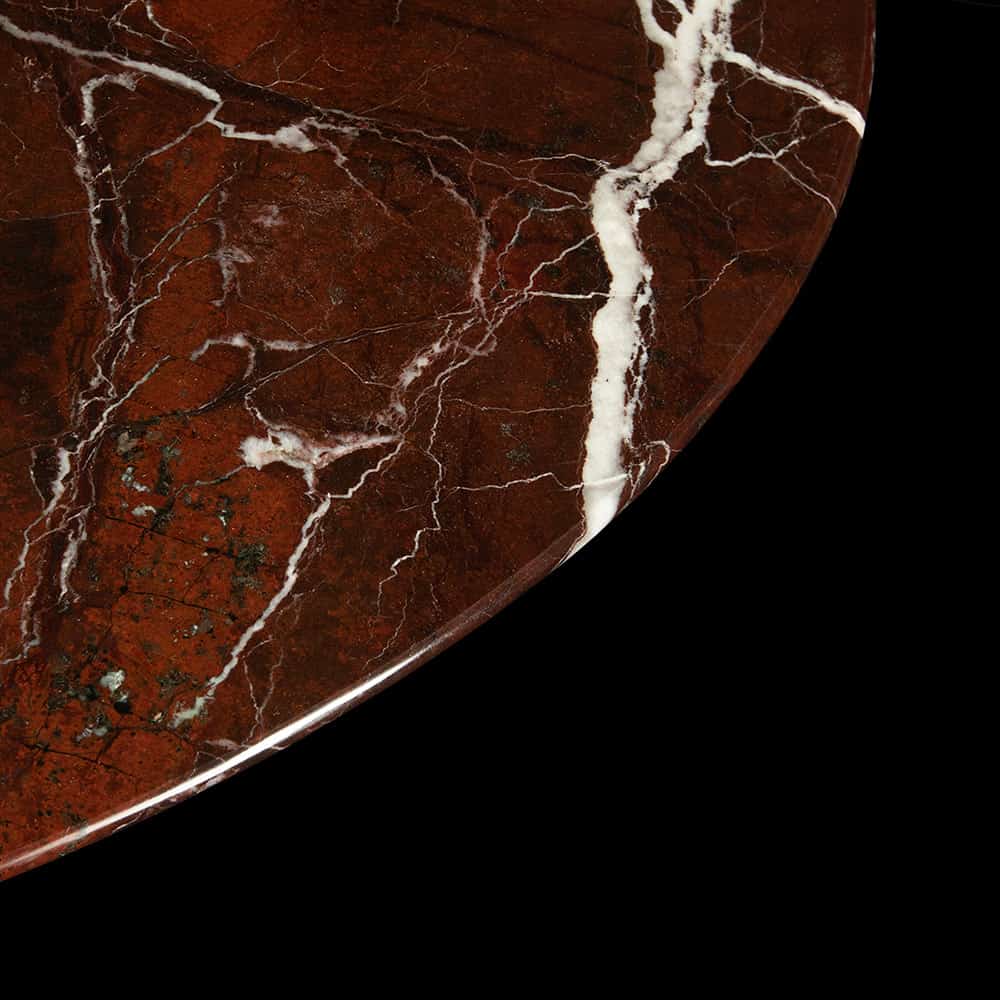 Close up of Rosso Levanto Marble