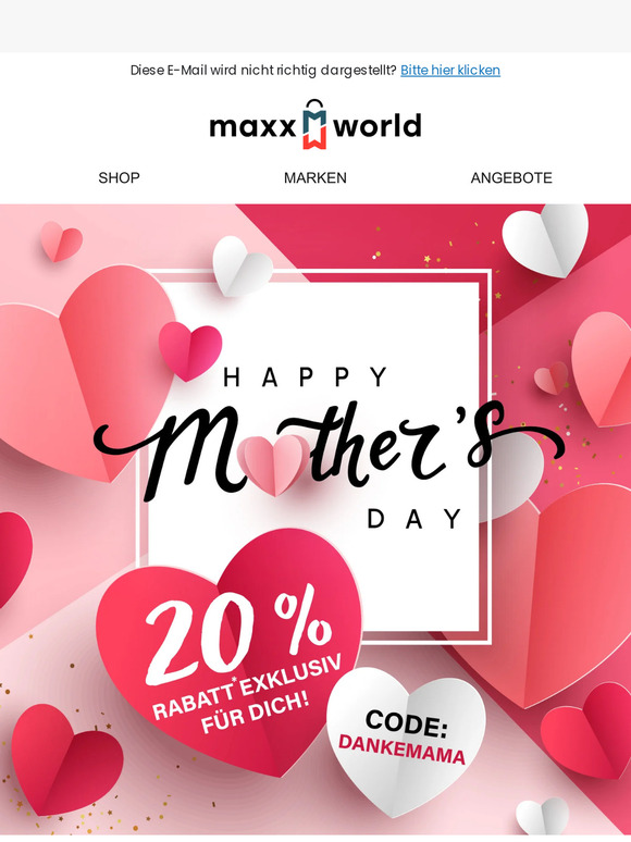 🎁Unser Muttertags-Geschenk: 20 % Rabatt!
