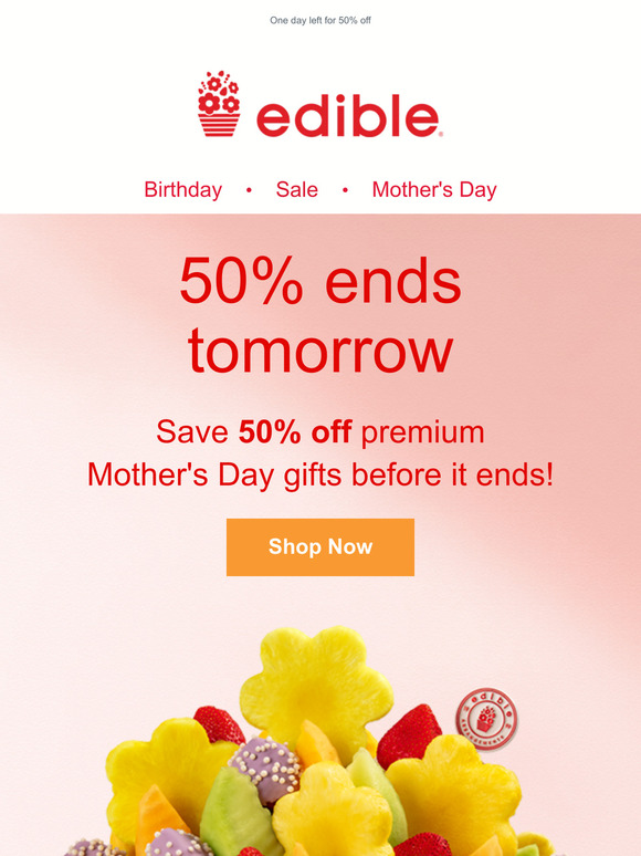 Edible Arrangements 50 Off + FREE Delivery Ends Tomorrow ️ Milled