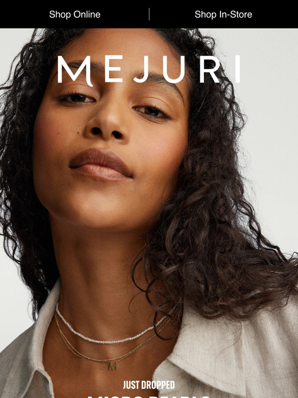 Mejuri: Just dropped: Micro Pearls | Milled