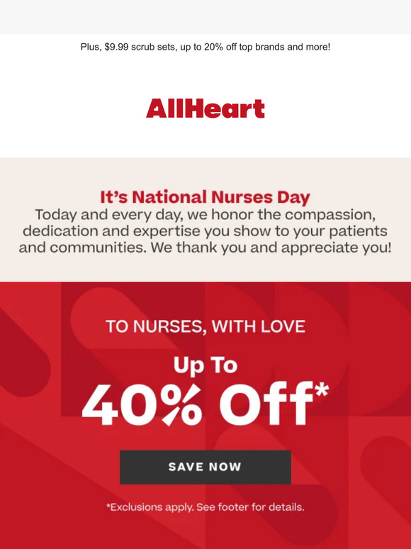 UP TO 40 OFF Happy Nurses Week! Milled