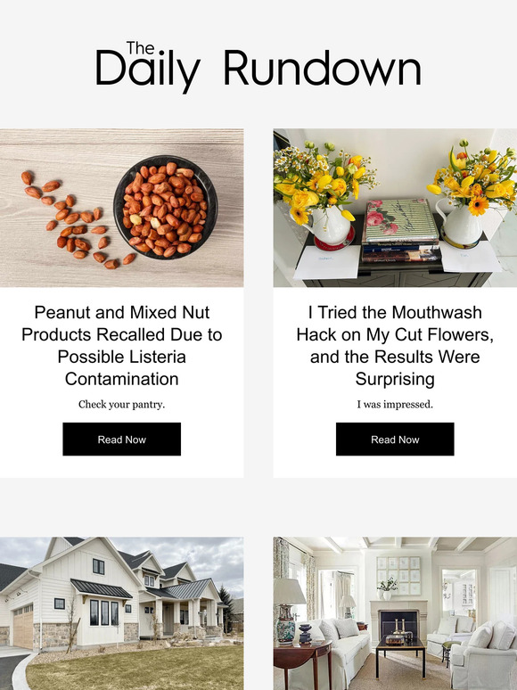 Better Homes and Gardens RECALL Peanut and Mixed Nut Products Recalled Due to Possible