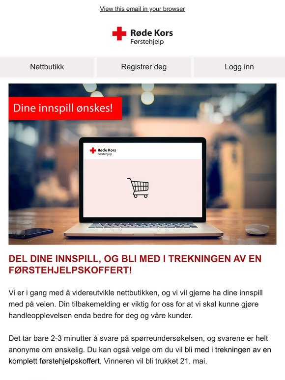 Vil du hjelpe oss å bli bedre? ⛑️