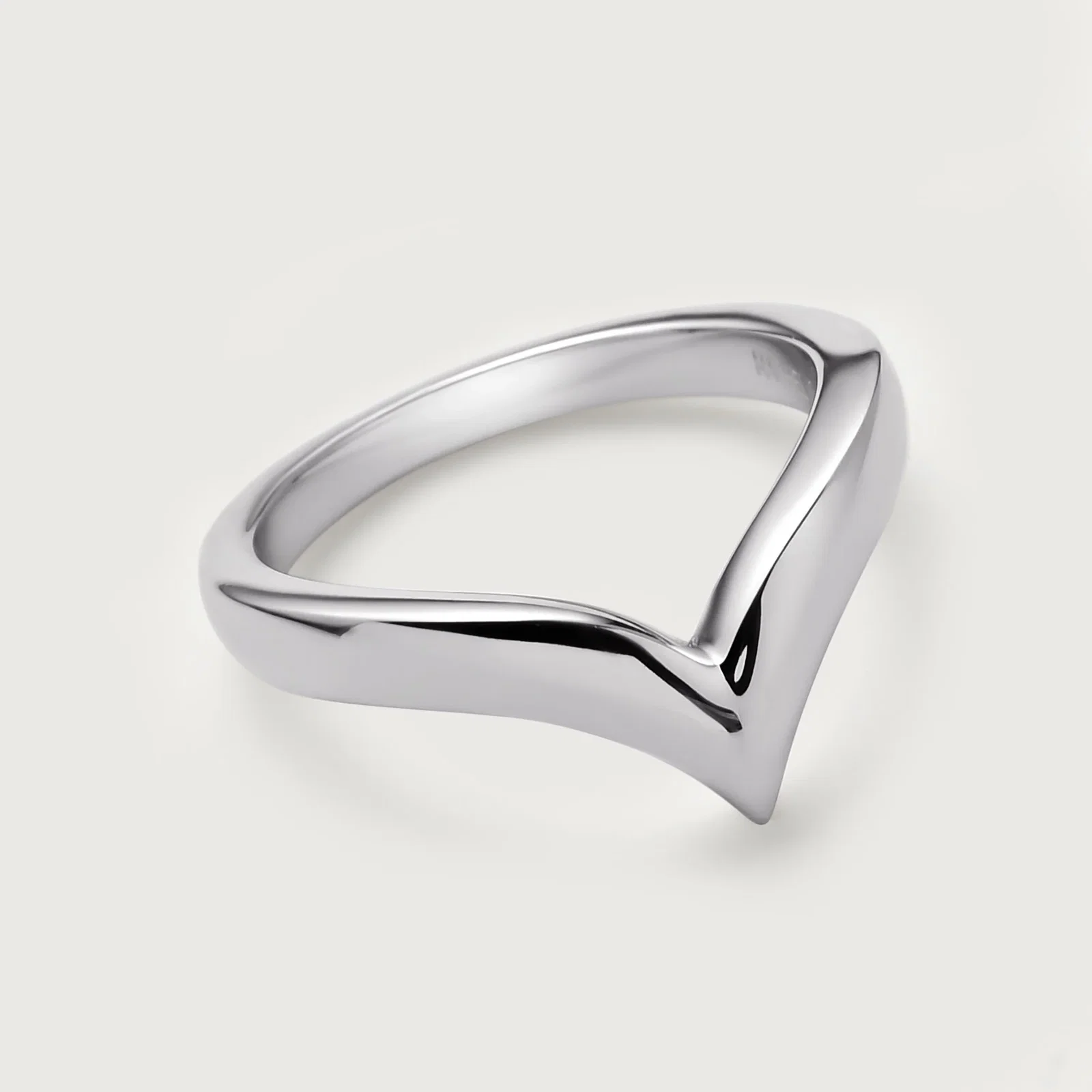 Image of Grecian Wishbone Stacking Ring