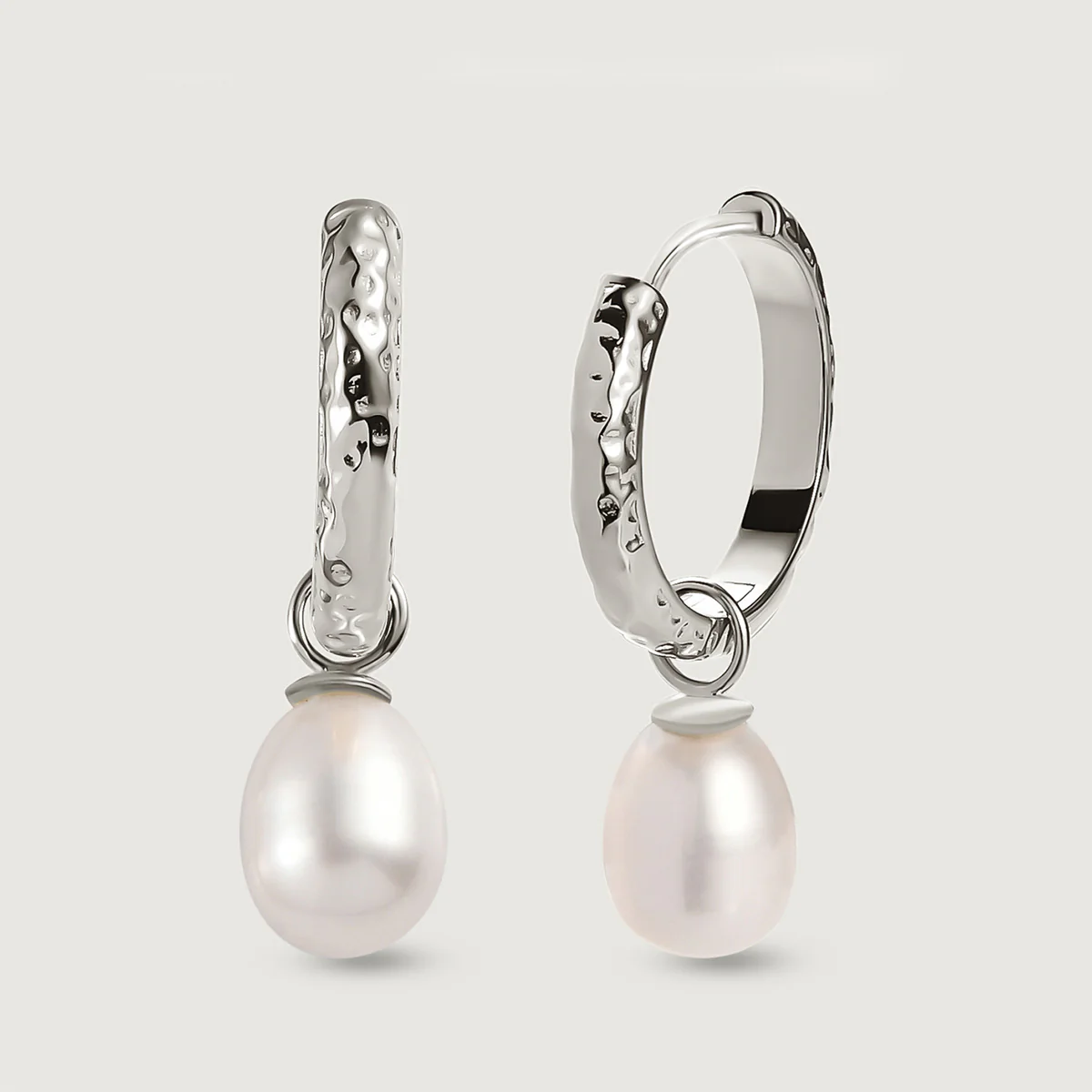 Image of Grecian Pearl Drop Earrings